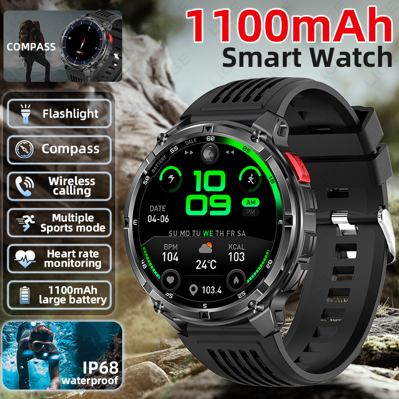 Outdoor Lighting Ip Rating - LIGE 2026 Smart Watch Outdoor Compass