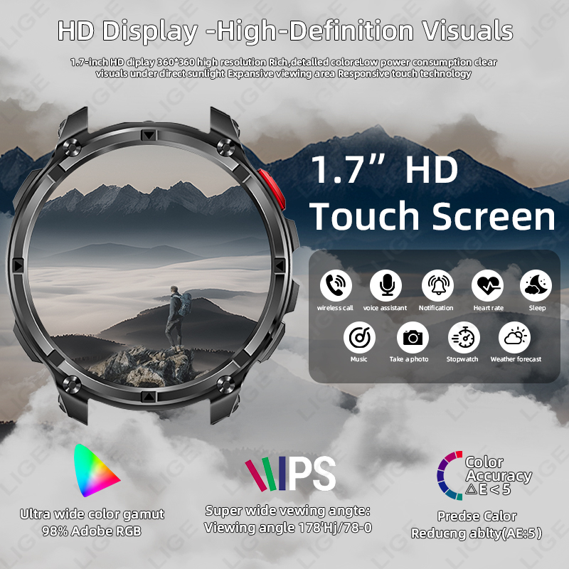 LIGE 2026 Smart Watch Outdoor  - Outdoor Lighting Ip Rating 评论和价格