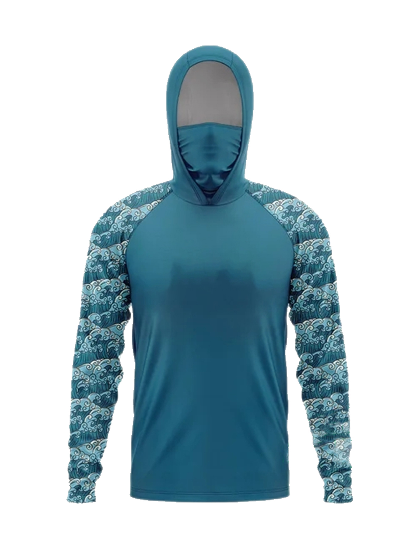 Light Blue Ocean Camo Men Fish - Outdoor Lighting Jersey 评论和价格