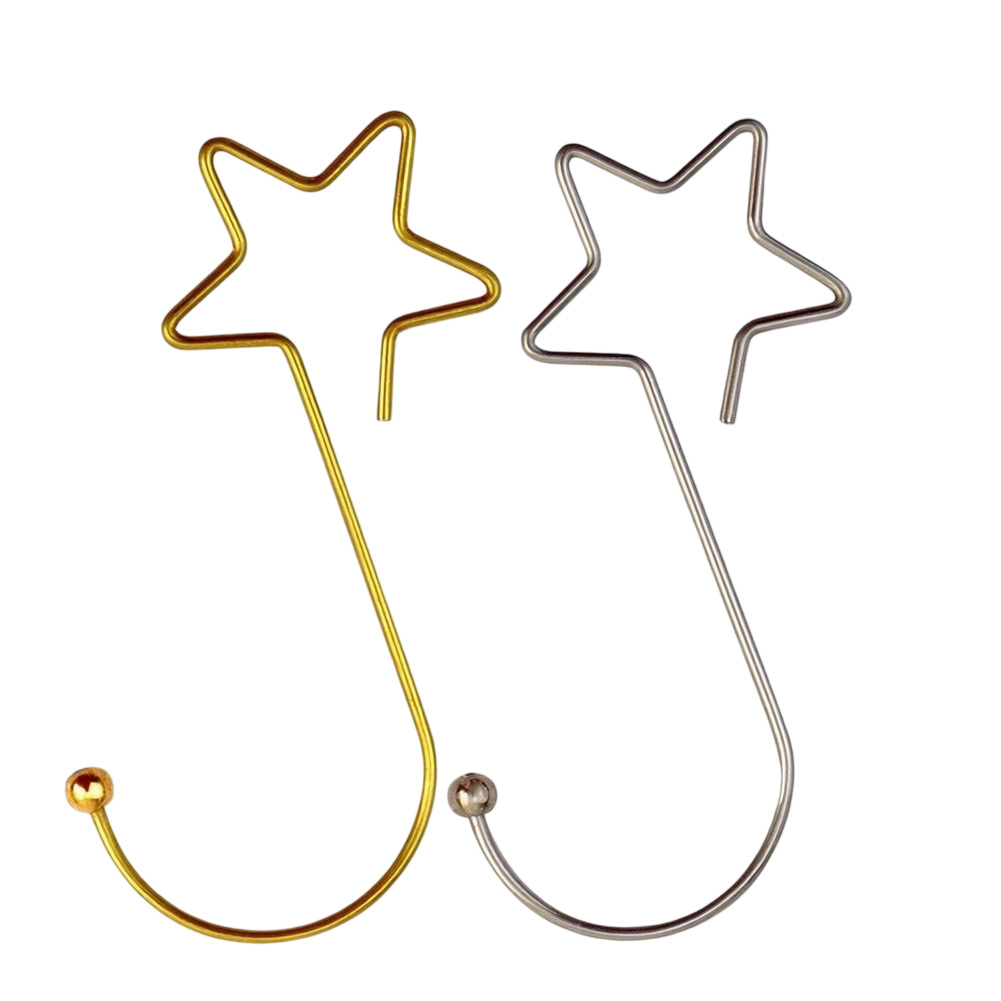 Star Ornament Hooks 60 Pieces  - Outdoor Lighting On Trees 评论和价格