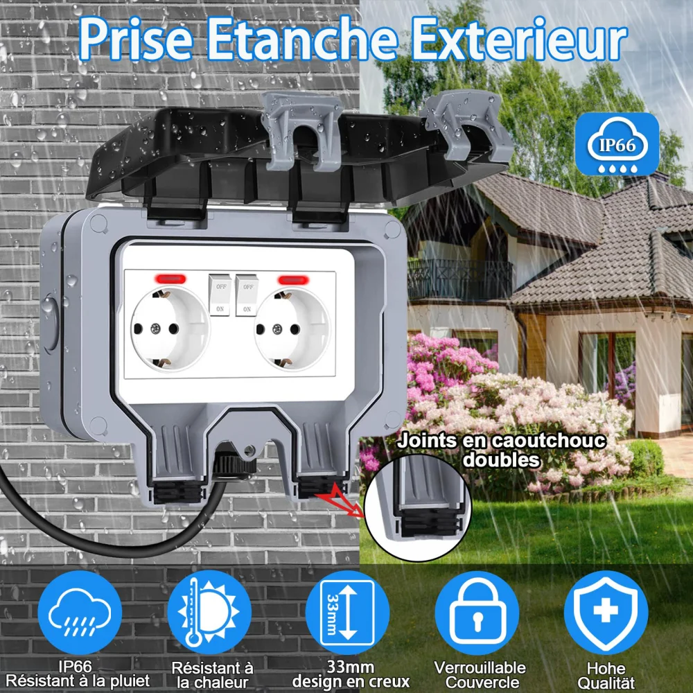 European-Style Outdoor Socket  - Outdoor Lighting Ip Rating 评论和价格