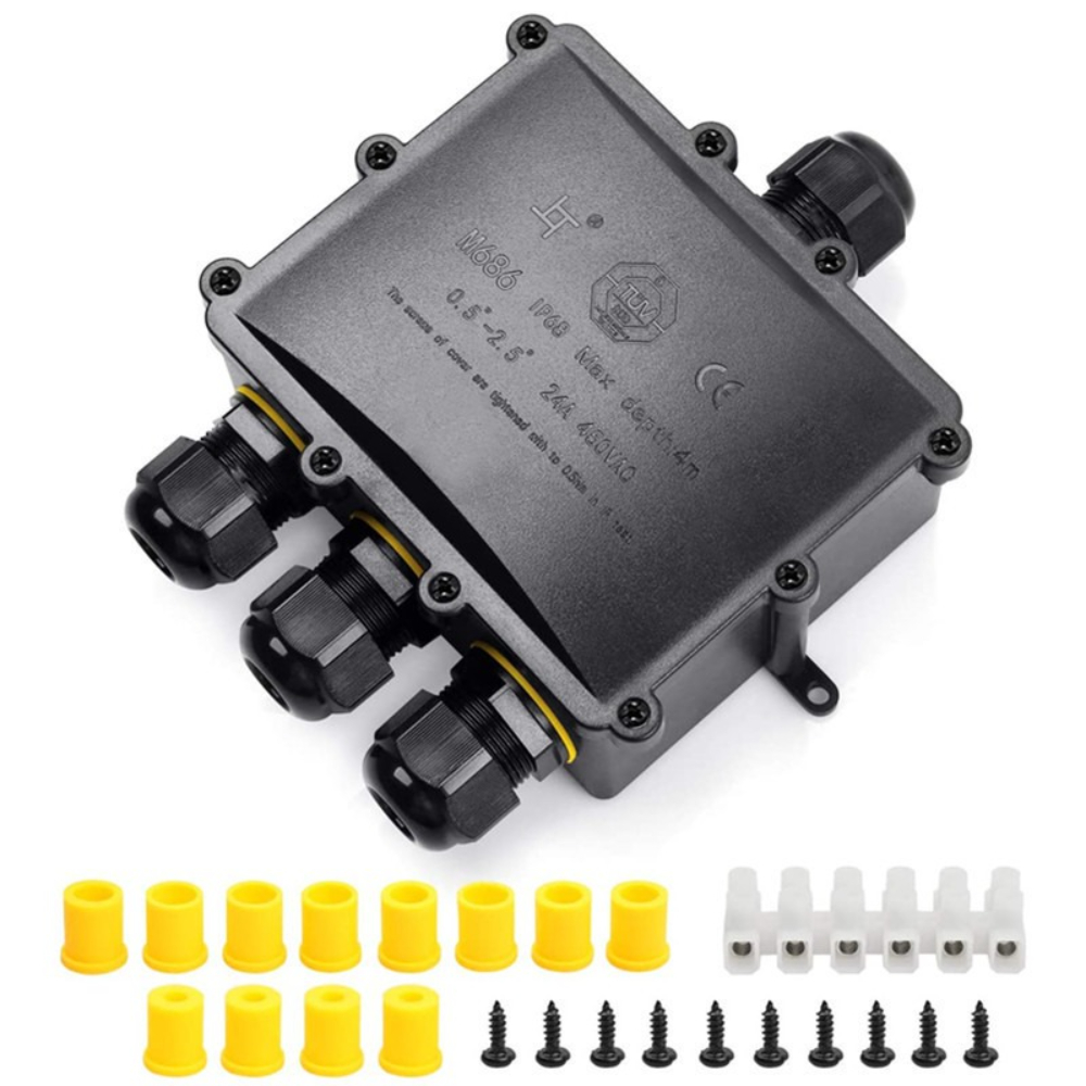 4Way 1In3Out IP68 Waterproof 4 - Outdoor Lighting Junction 评论和价格