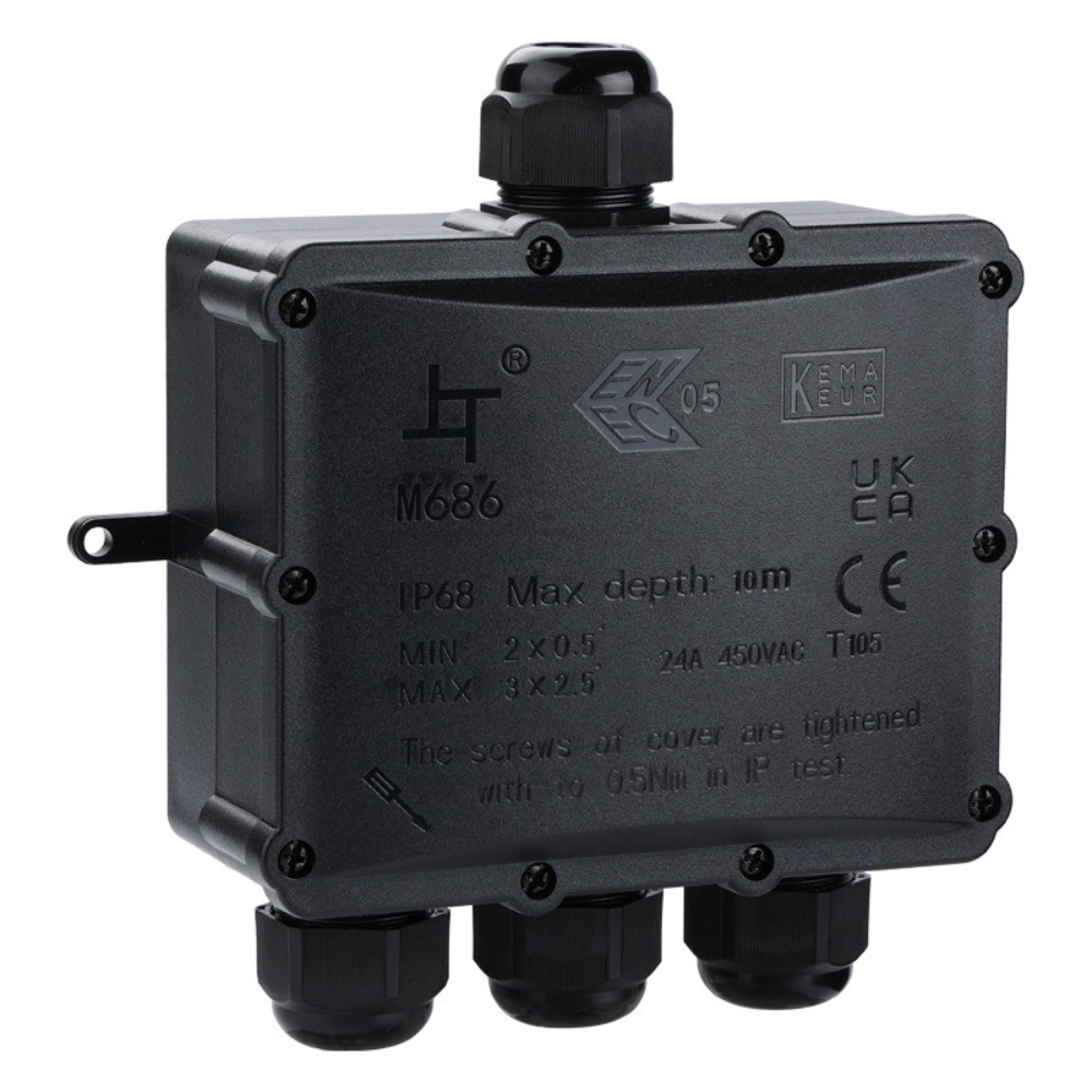 4Way 1In3Out IP68 Waterproof 4 - Outdoor Lighting Junction 评论和价格