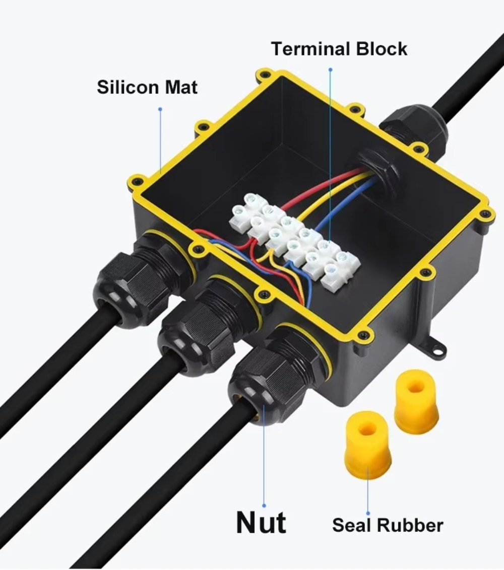 4Way 1In3Out IP68 Waterproof 4 - Outdoor Lighting Junction 评论和价格