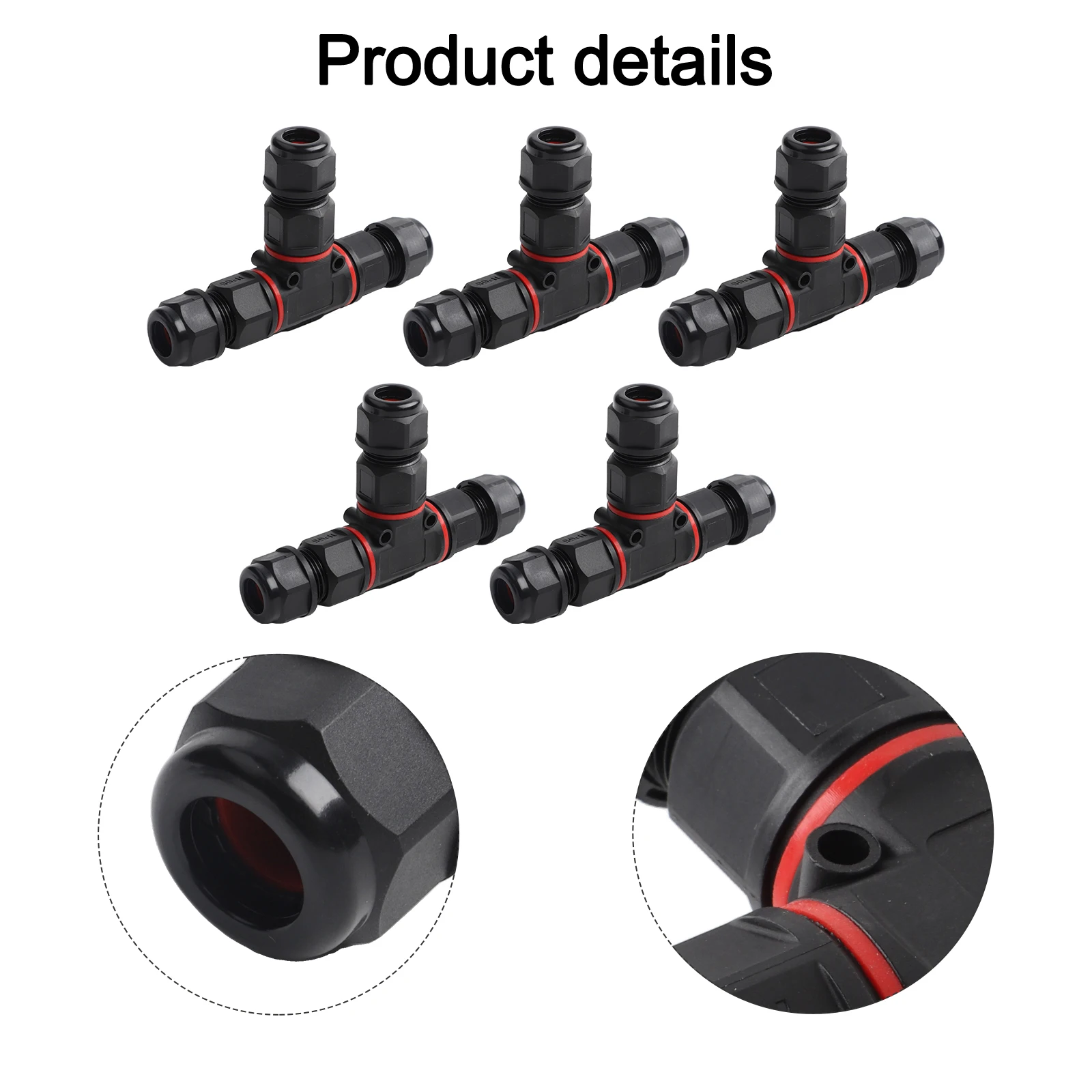 5Pcs IP68 Waterproof 3 Pin T S - Outdoor Lighting Junction 评论和价格