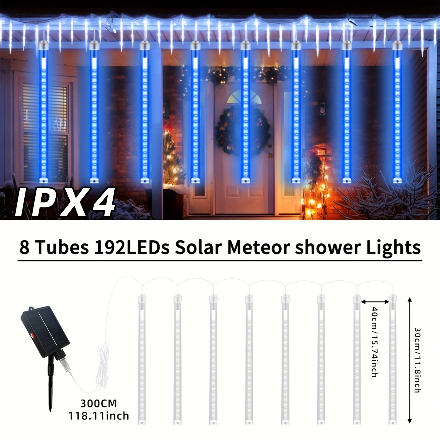 Solar Meteor Shower Lights Out - Outdoor Lighting On Trees 评论和价格