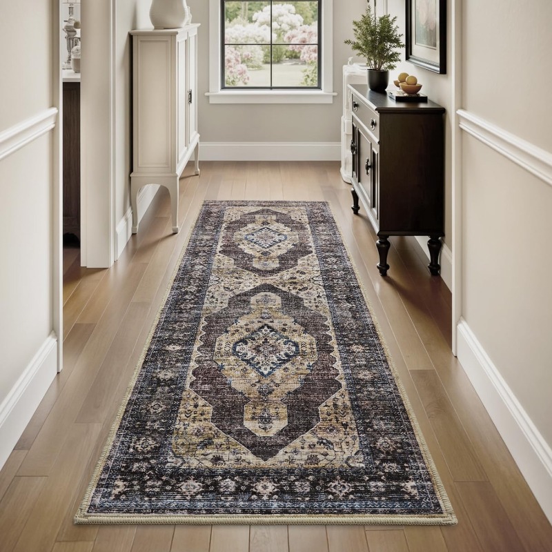 Bohemian Style Runner Rug Retr - Outdoor Lighting Online 评论和价格