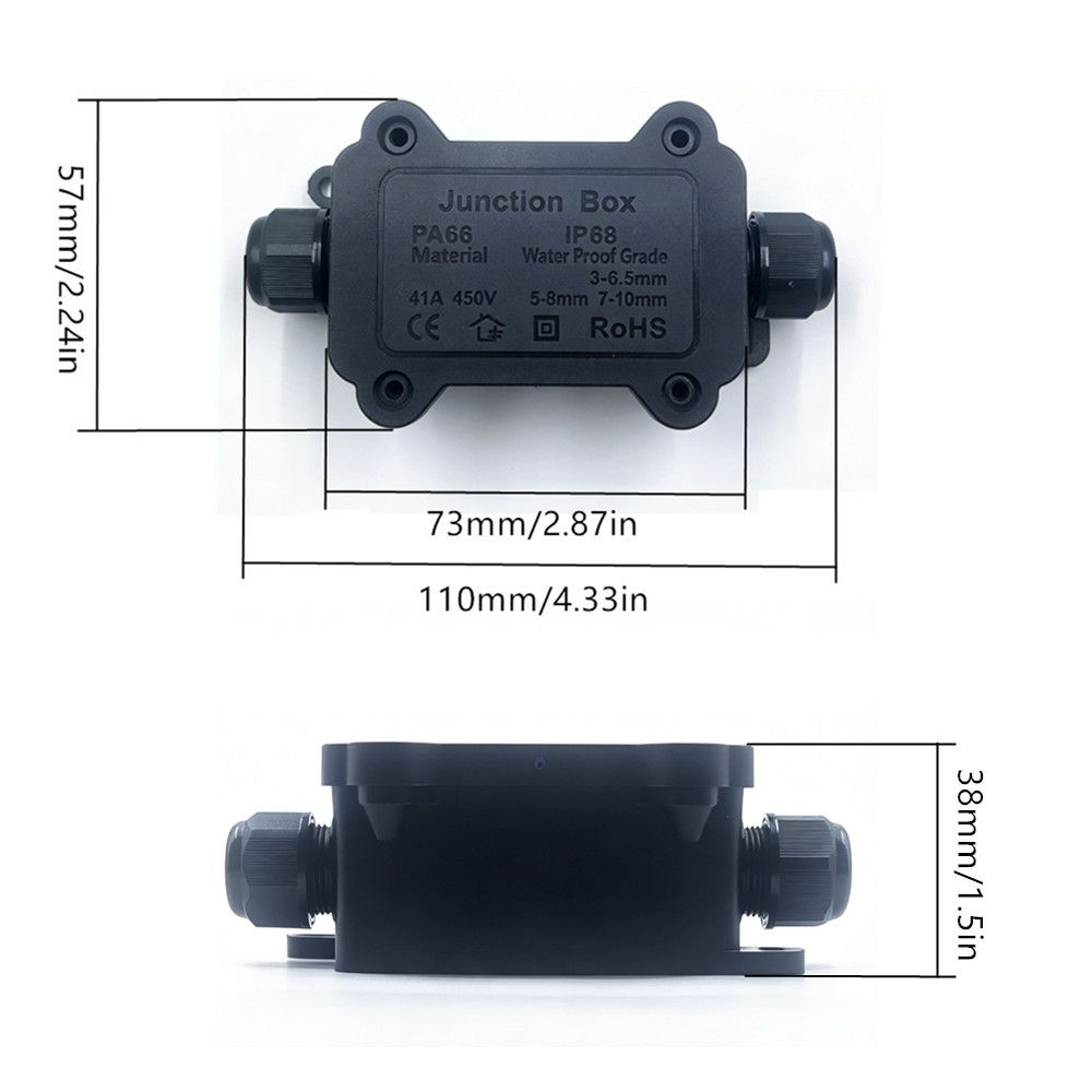 IP68 Waterproof Junction Box 2 - Outdoor Lighting Junction 评论和价格