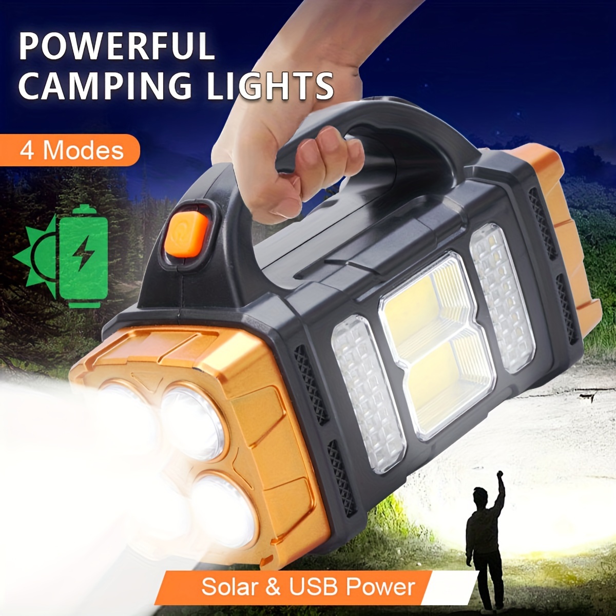 New Upgrade Rechargeable High  - Outdoor Lighting Types 评论和价格