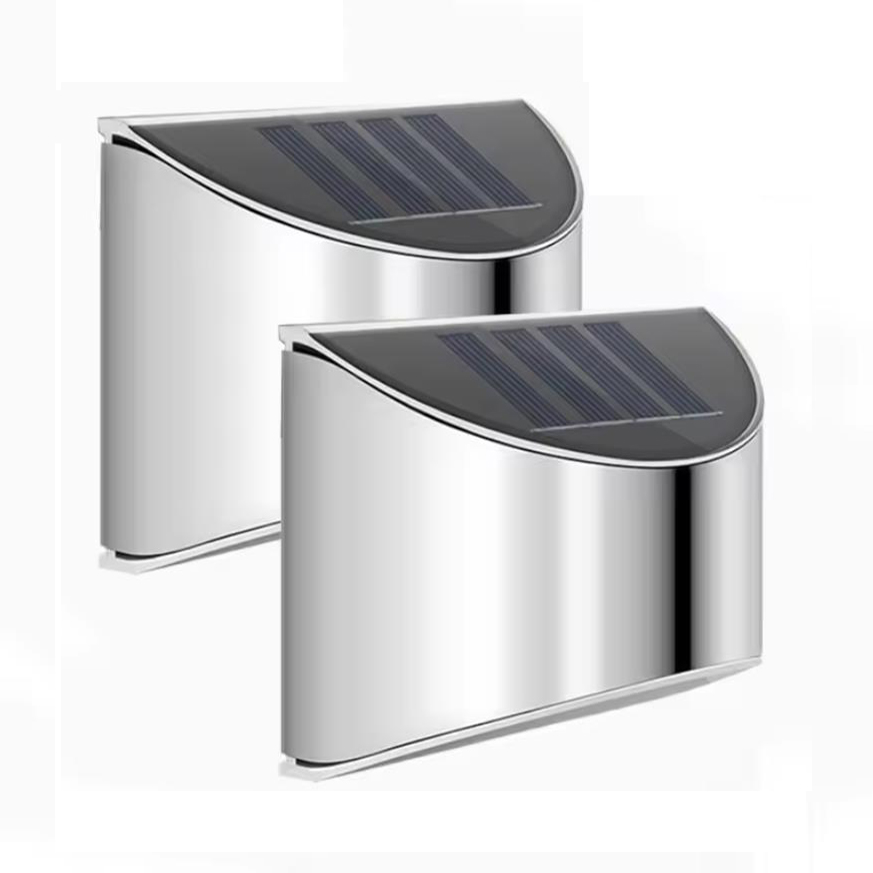 2Pcs Solar Garden Light Stainl - Outdoor Lighting Up And Down 评论和价格