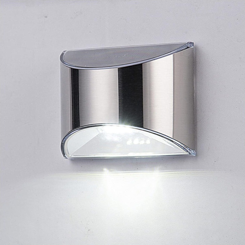 2Pcs Solar Garden Light Stainl - Outdoor Lighting Up And Down 评论和价格