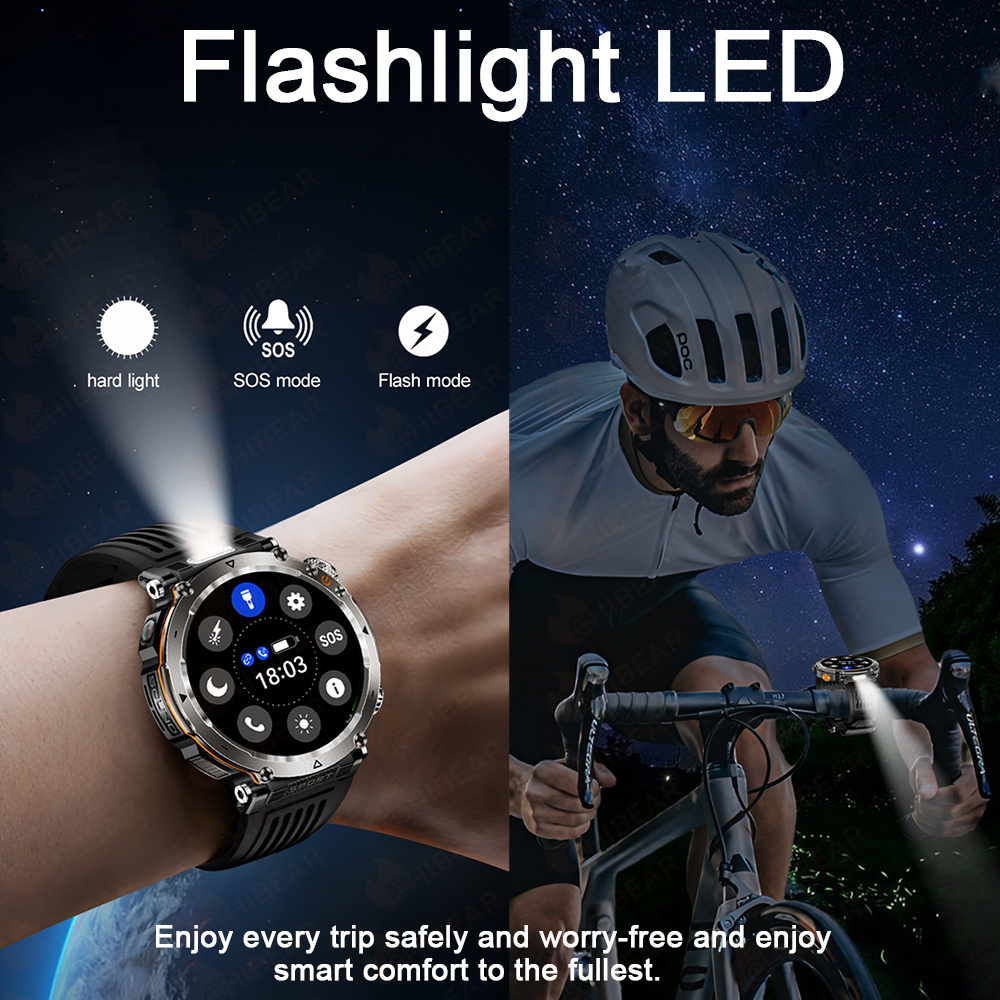 5ATM Outdoor Men‘s Smart Watch - Outdoor Lighting Ip Rating 评论和价格