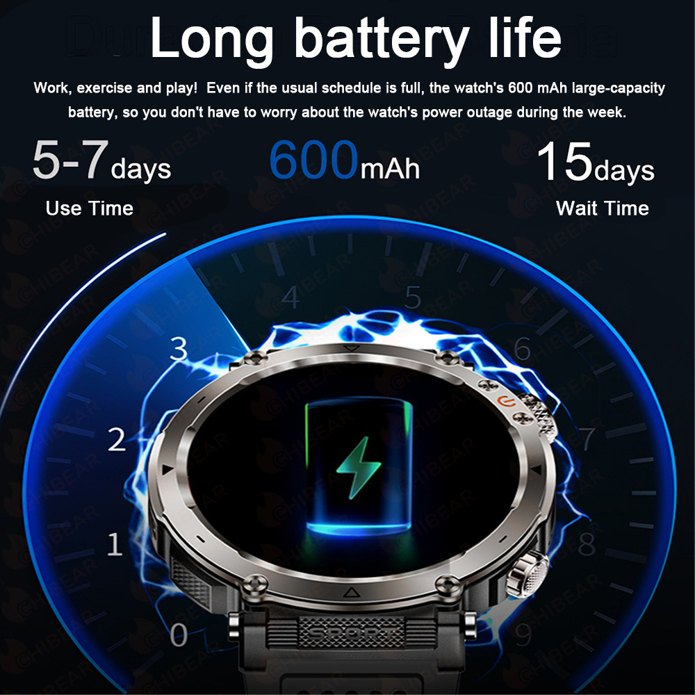 5ATM Outdoor Men‘s Smart Watch - Outdoor Lighting Ip Rating 评论和价格