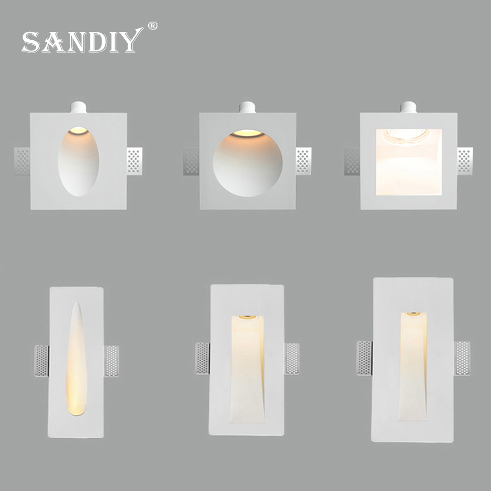 SANDIY Gypsum Wall Light Built - Outdoor Lighting Up And Down 评论和价格