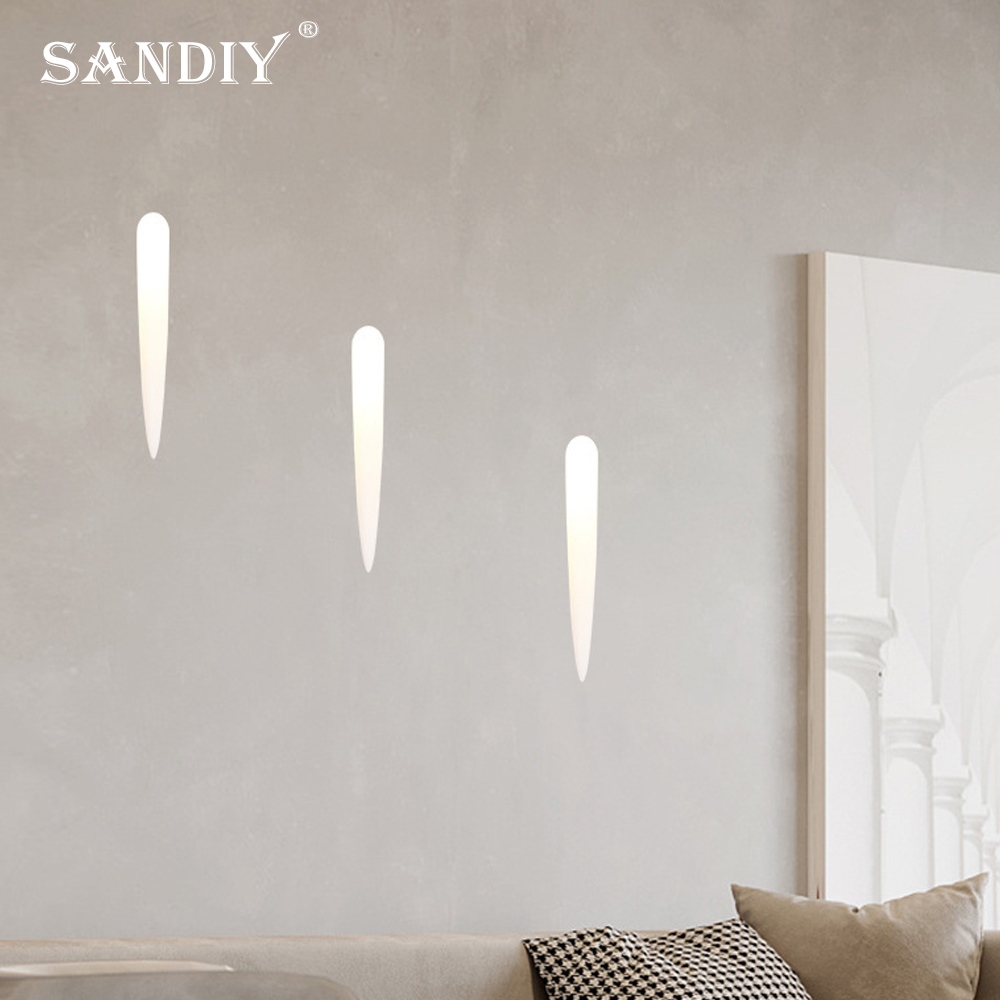 SANDIY Gypsum Wall Light Built - Outdoor Lighting Up And Down 评论和价格