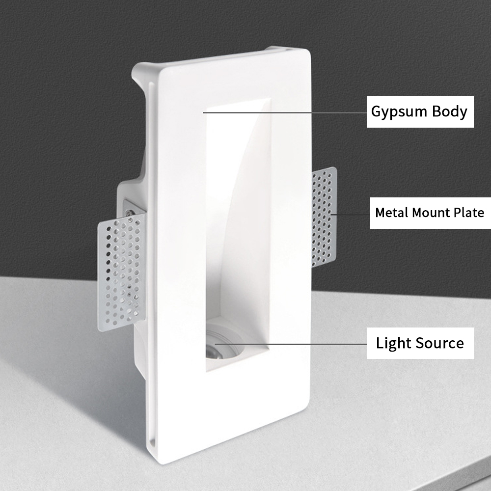 SANDIY Gypsum Wall Light Built - Outdoor Lighting Up And Down 评论和价格