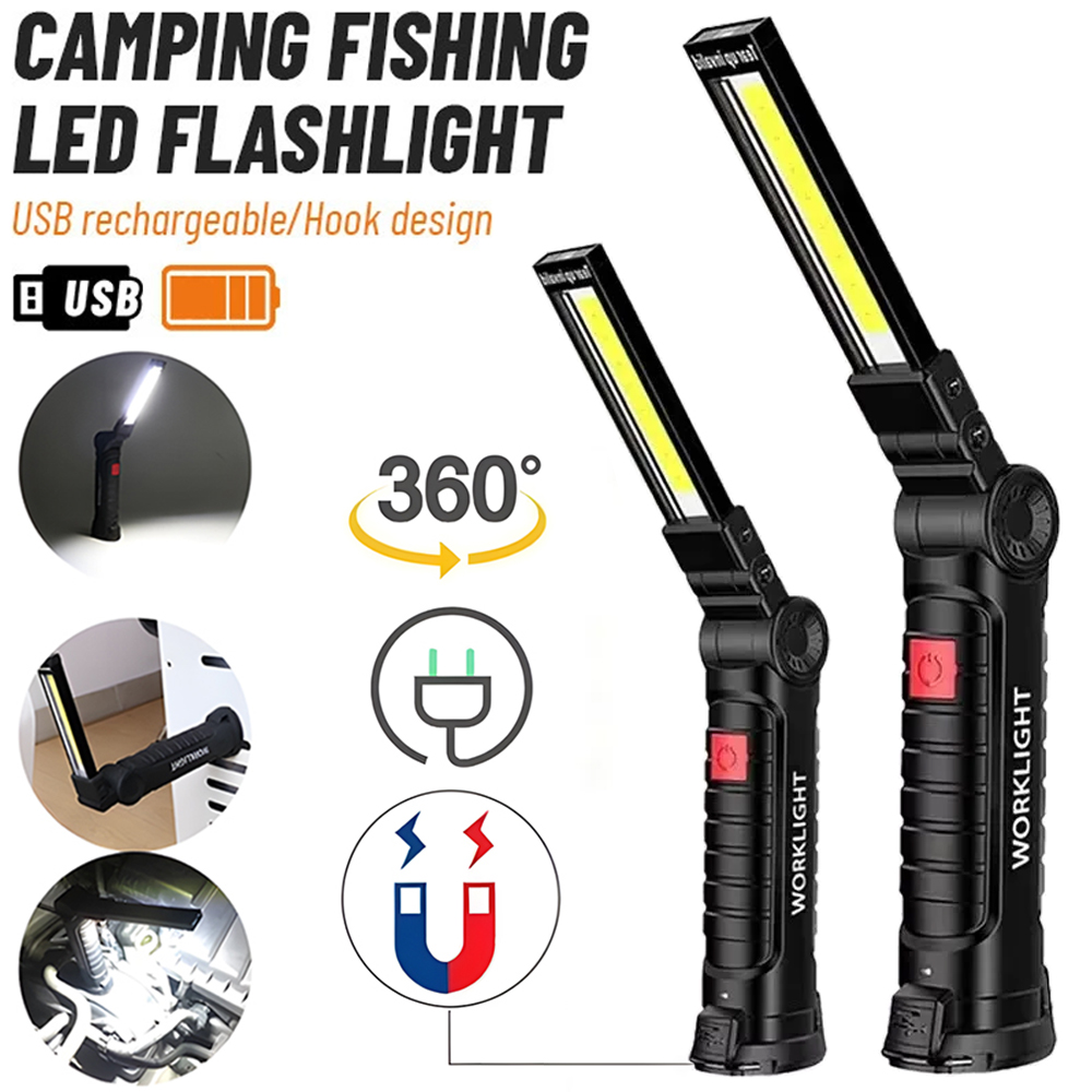 LED COB Flashlight USB Recharg - Outdoor Lighting House 评论和价格