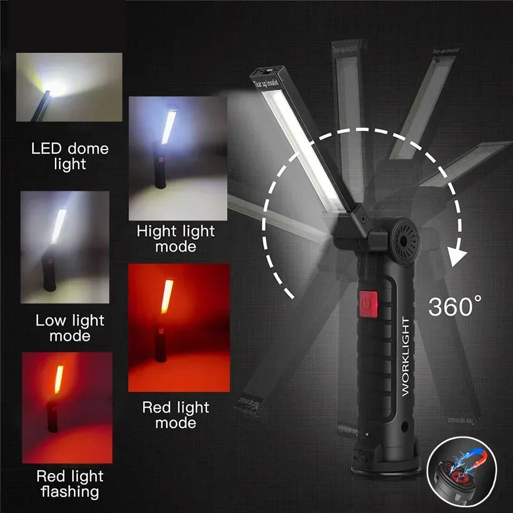 LED COB Flashlight USB Recharg - Outdoor Lighting House 评论和价格
