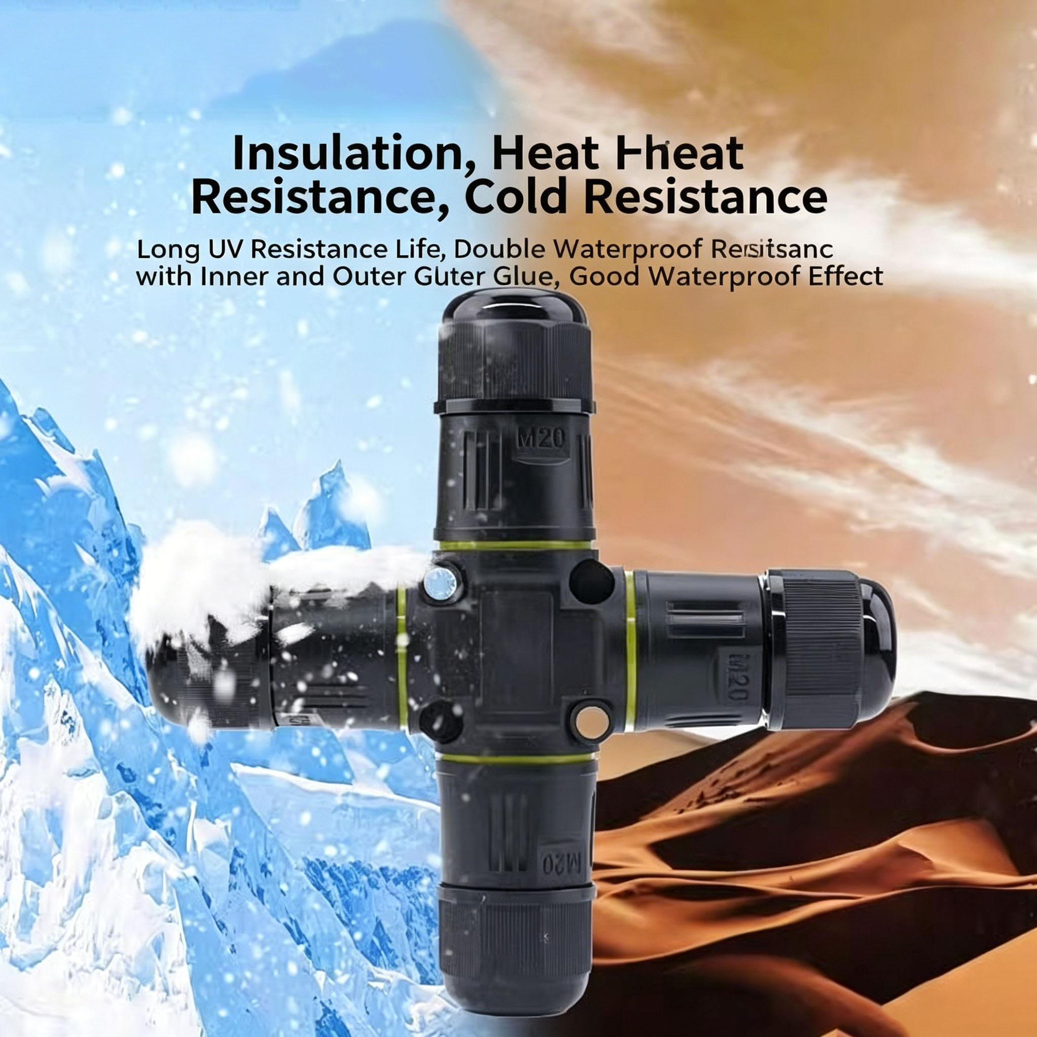 IP68 4-Way Cross Waterproof Co - Outdoor Lighting Junction 评论和价格