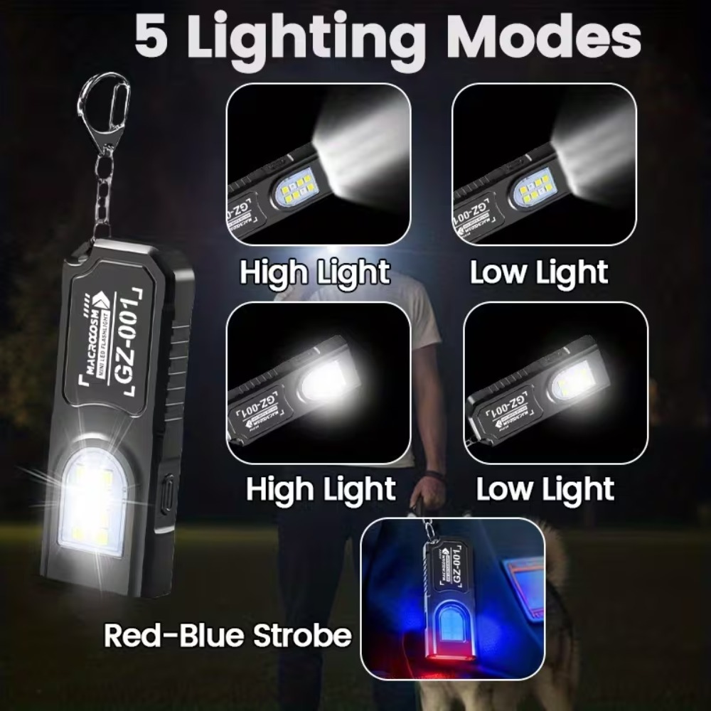 Mini COB LED Keychain Flashlig - Outdoor Lighting House 评论和价格