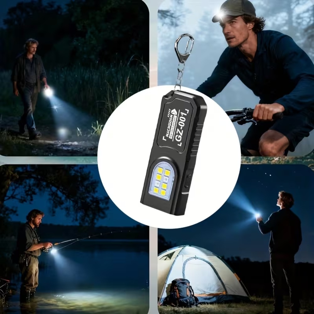Mini COB LED Keychain Flashlig - Outdoor Lighting House 评论和价格